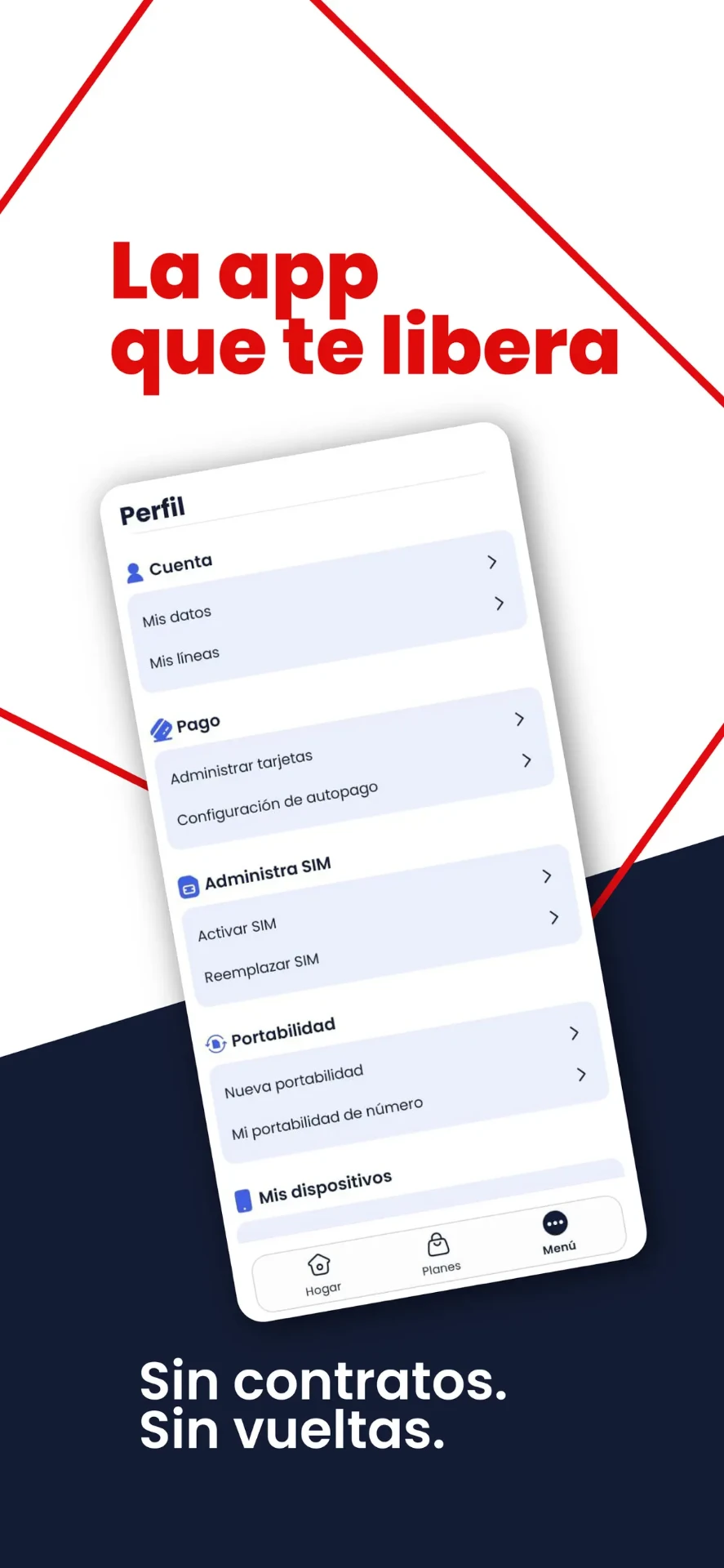 Profile, payments and SIM management