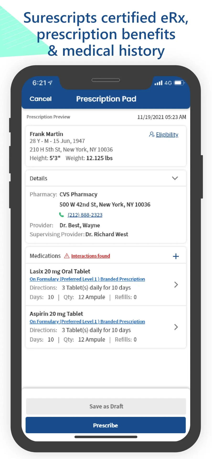Surescripts certified eRx
