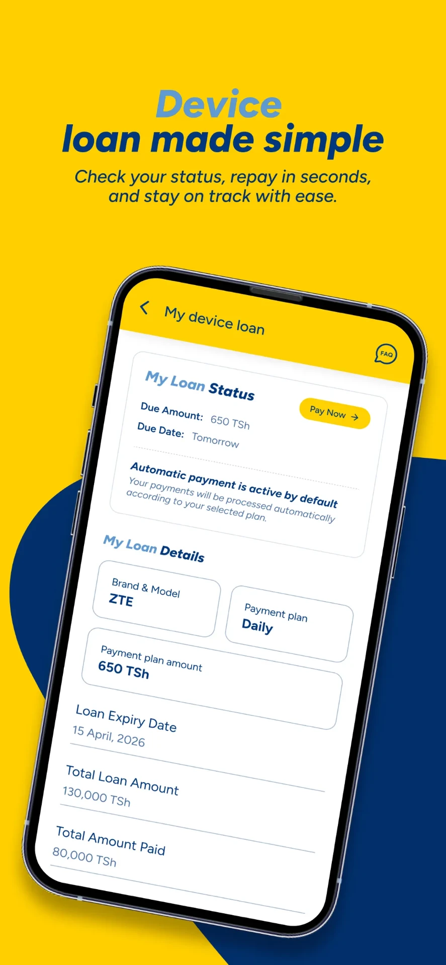 Device loan made simple