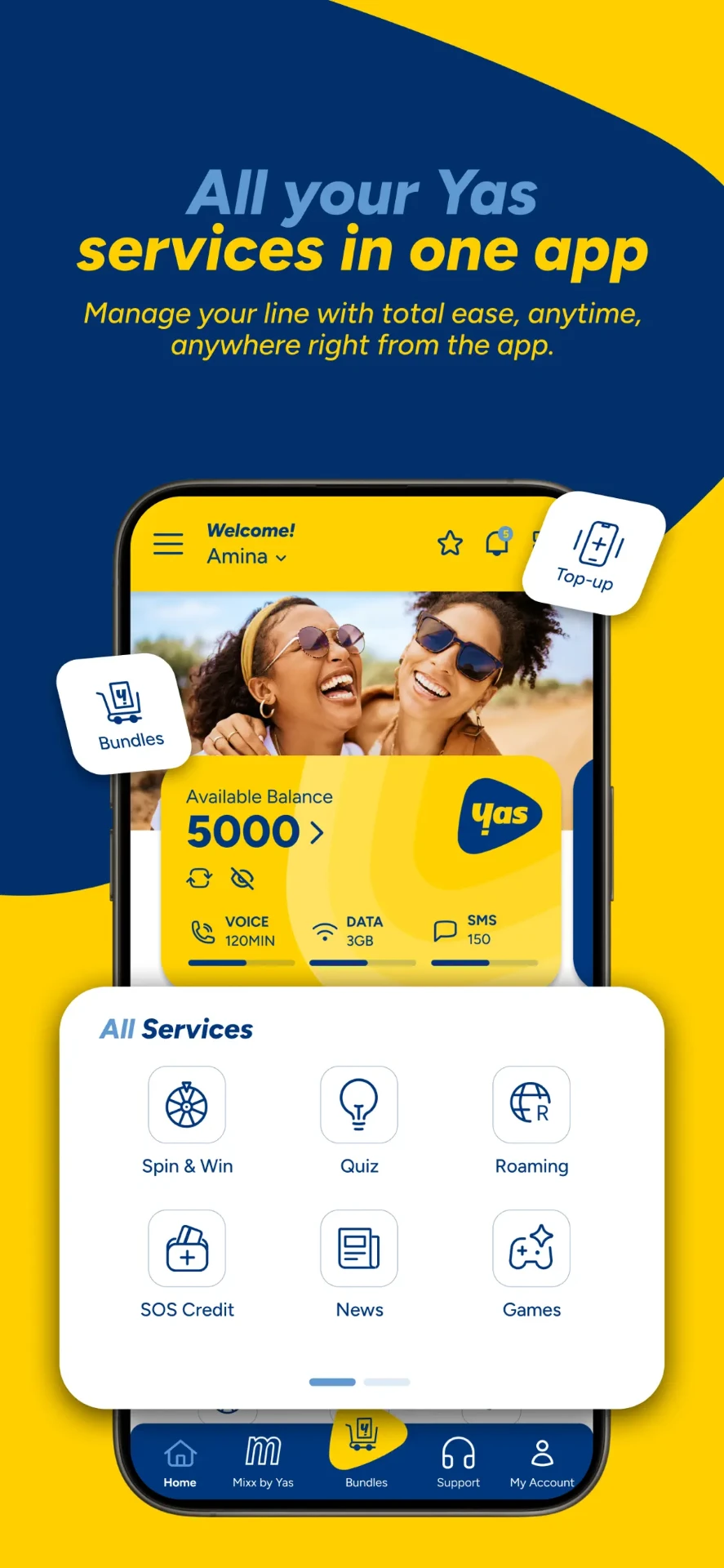 All your Yas services in one app